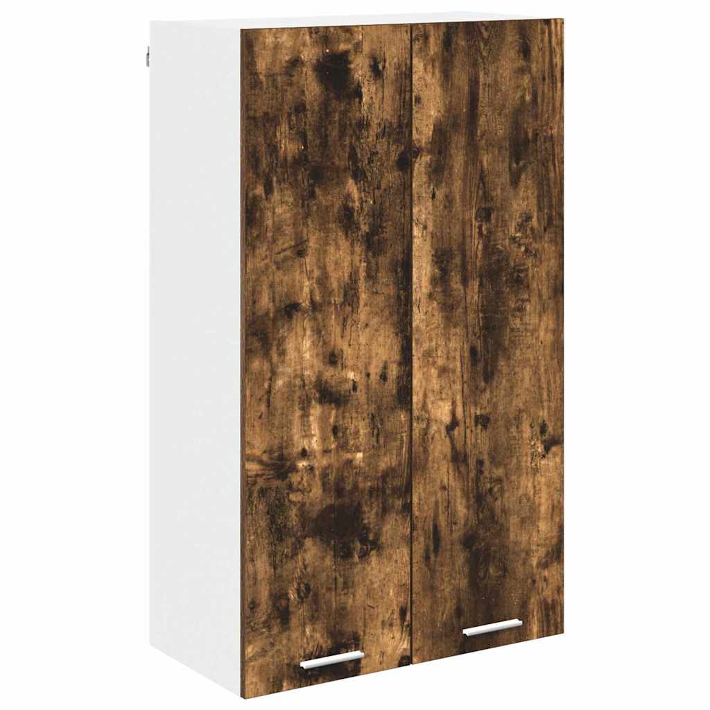 Hanging Cabinet Smoked Oak 60 x 31 x 100 cm Engineered Wood