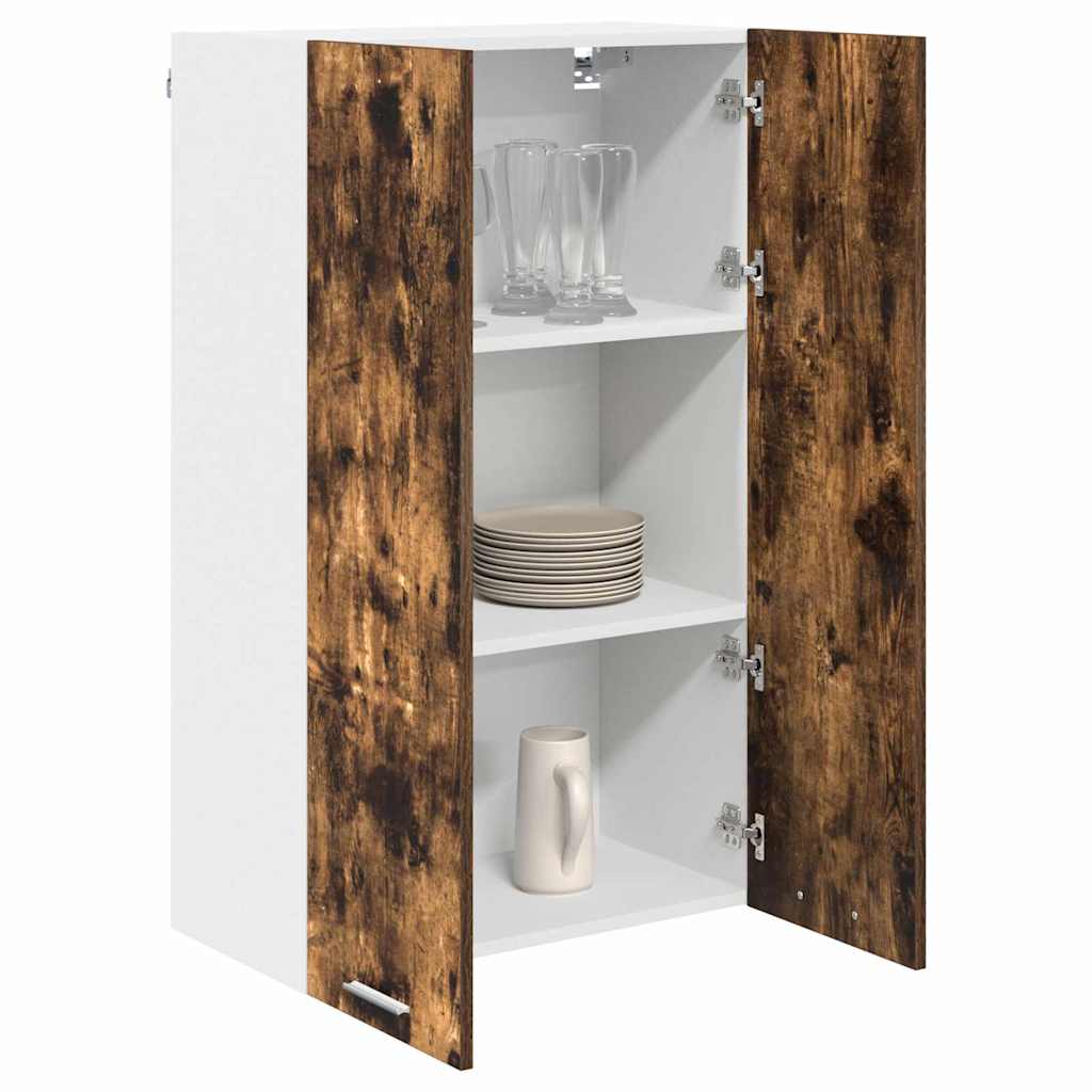 Hanging Cabinet Smoked Oak 60 x 31 x 100 cm Engineered Wood