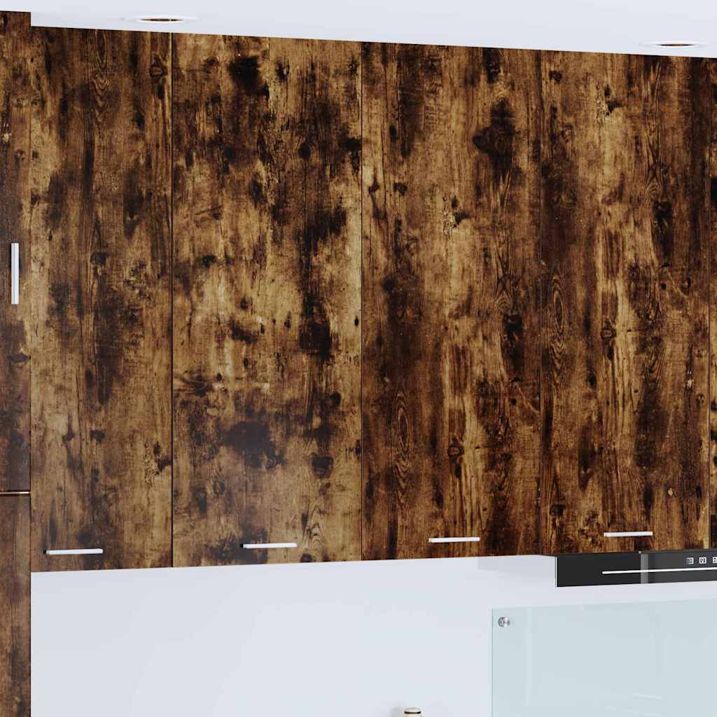 Hanging Cabinet Smoked Oak 80 x 31 x 100 cm Engineered Wood