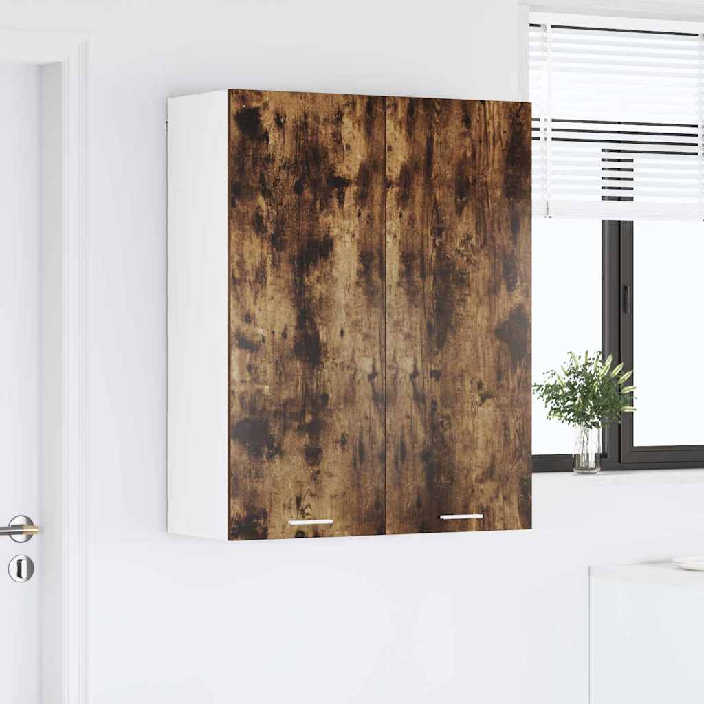 Hanging Cabinet Smoked Oak 80 x 31 x 100 cm Engineered Wood