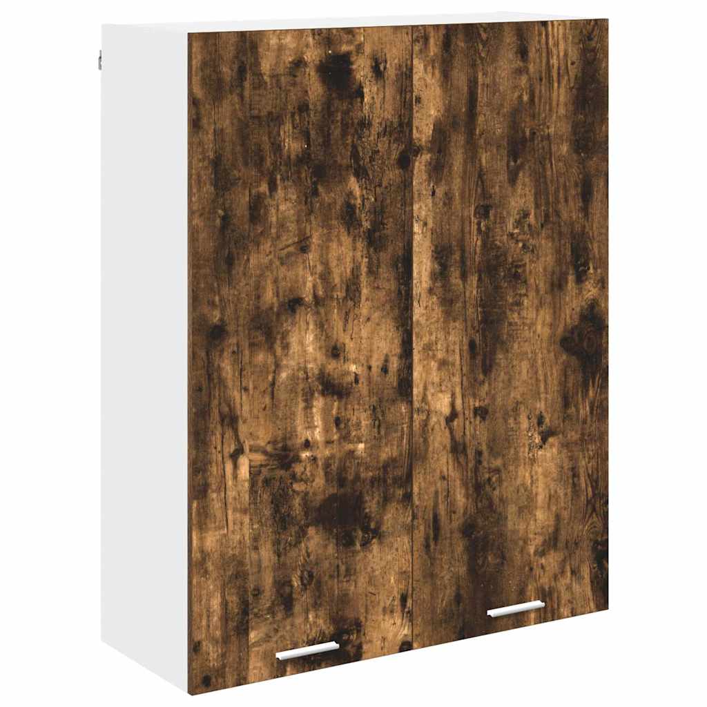 Hanging Cabinet Smoked Oak 80 x 31 x 100 cm Engineered Wood