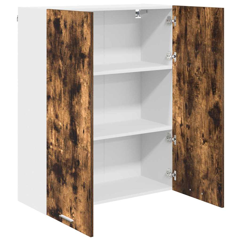 Hanging Cabinet Smoked Oak 80 x 31 x 100 cm Engineered Wood