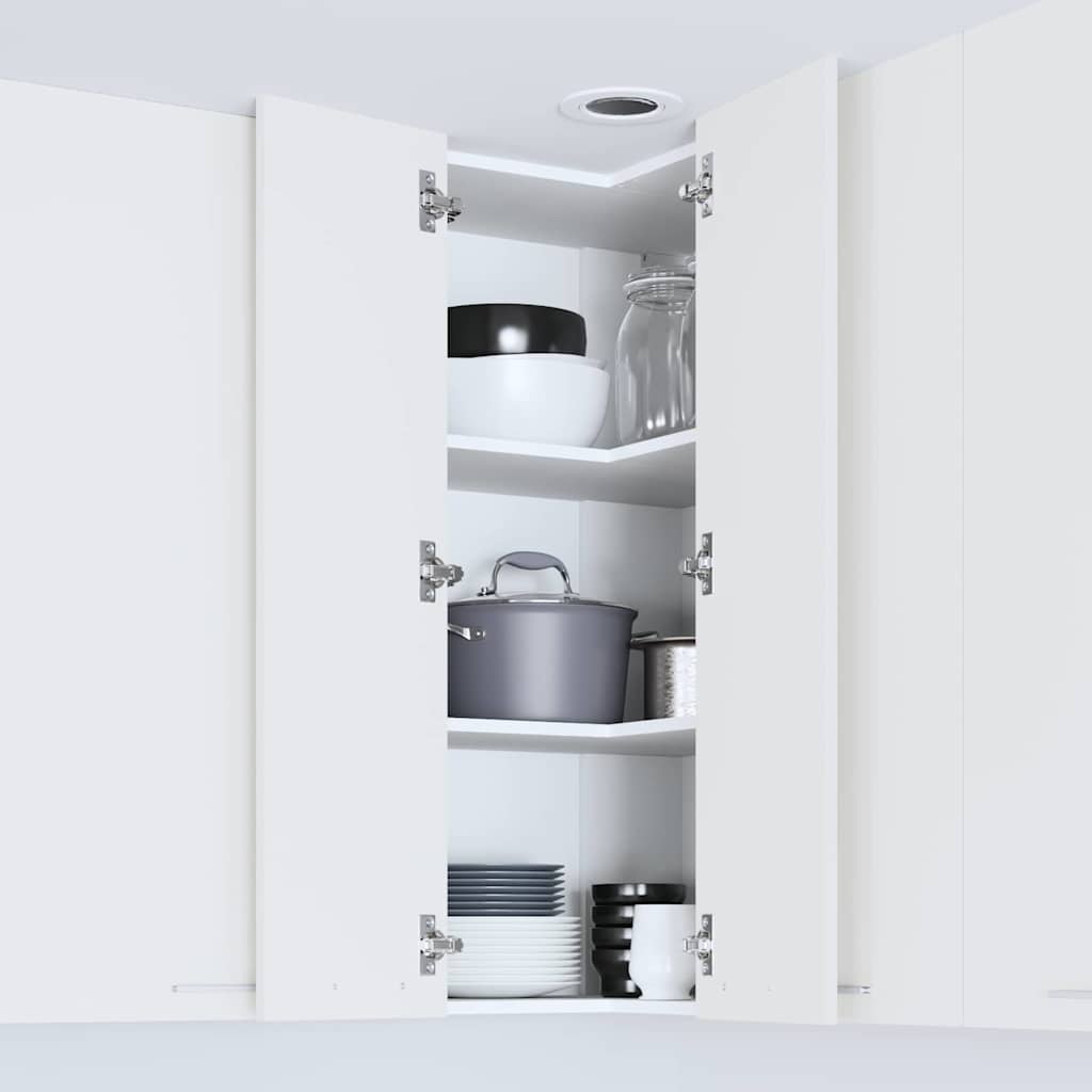 Hanging Cabinet White 57 x 57 x 100 cm Engineered Wood