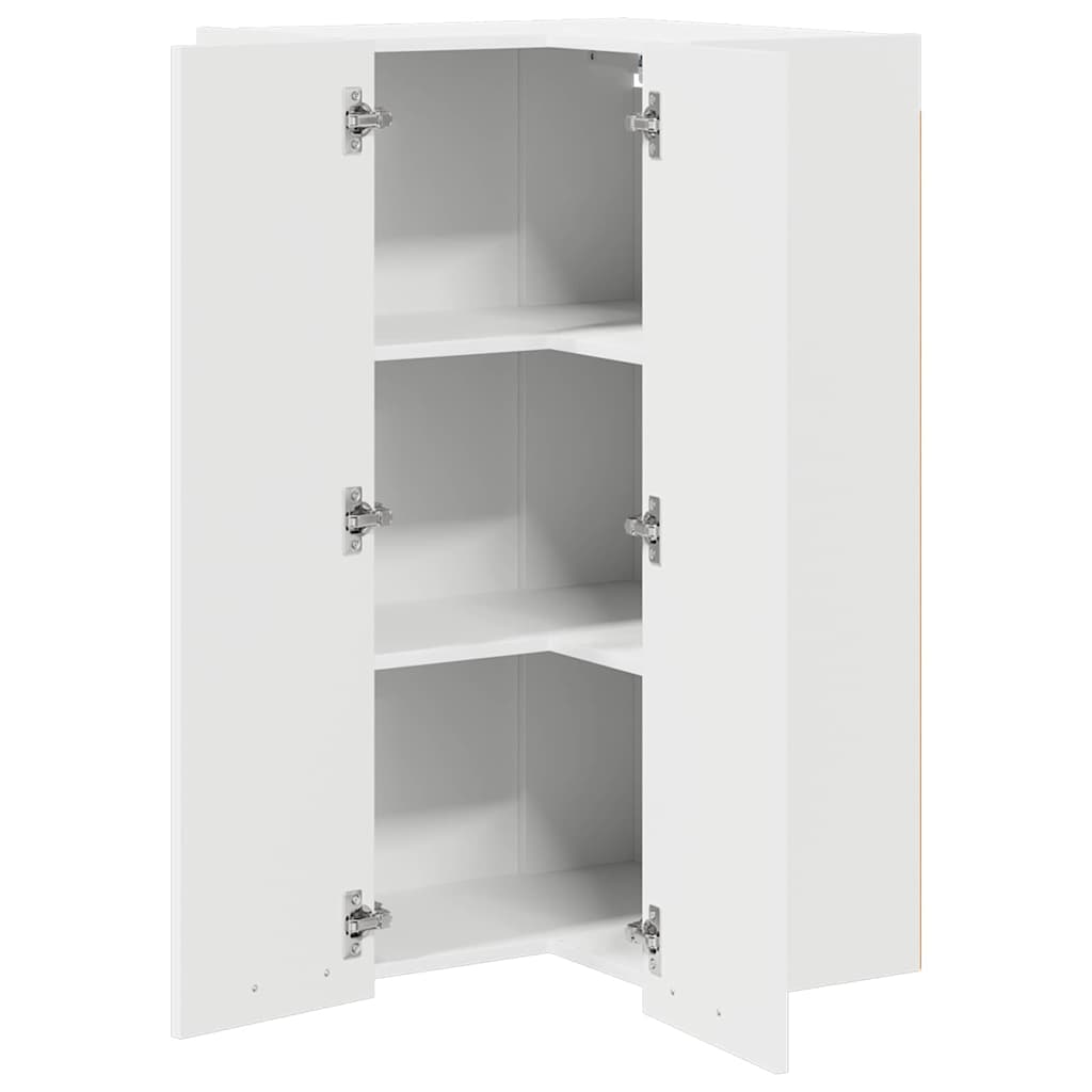 Hanging Cabinet White 57 x 57 x 100 cm Engineered Wood