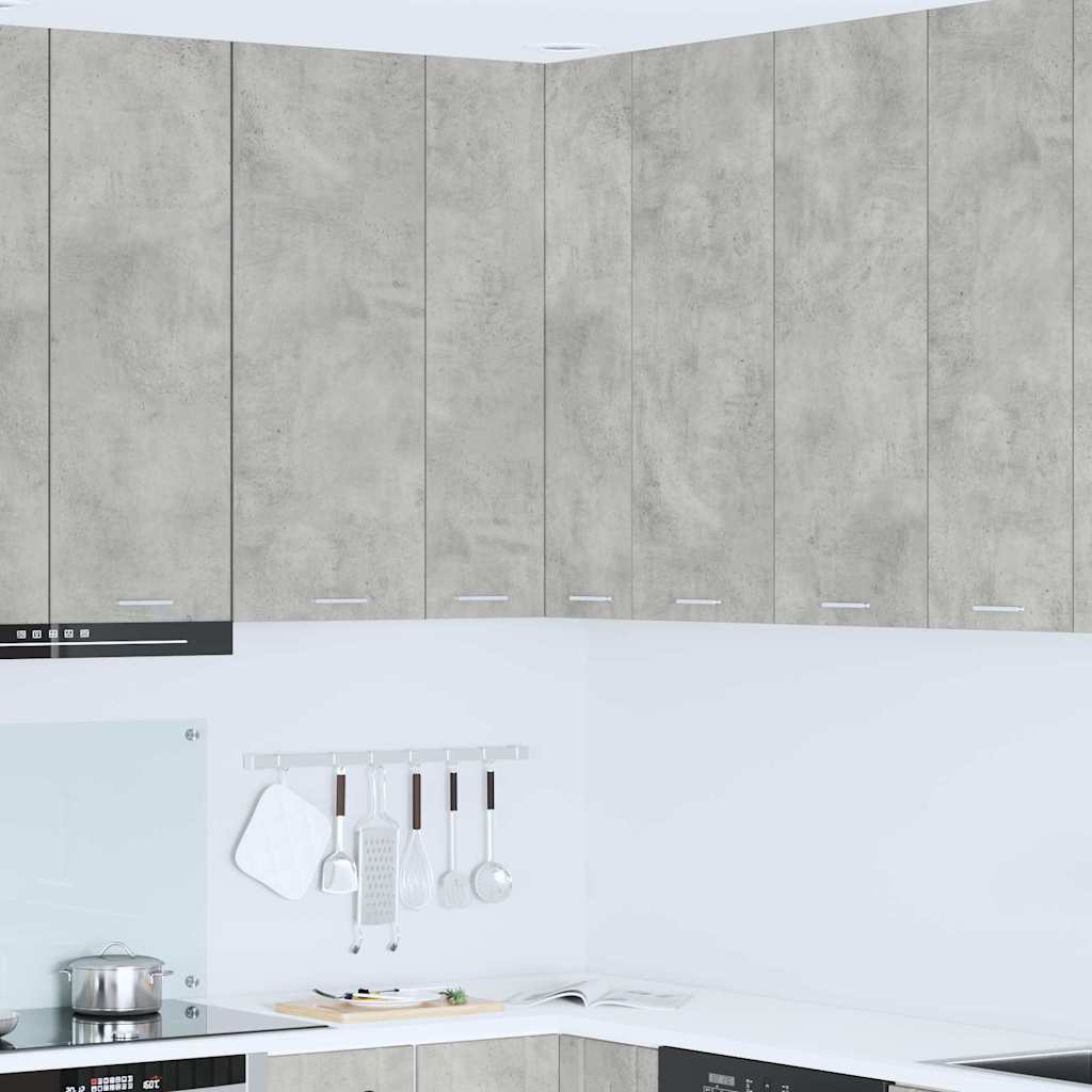 Hanging Cabinet Concrete Grey and White 57 x 57 x 100 cm