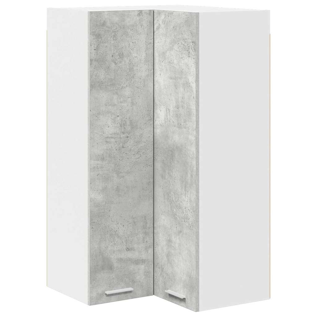 Hanging Cabinet Concrete Grey and White 57 x 57 x 100 cm