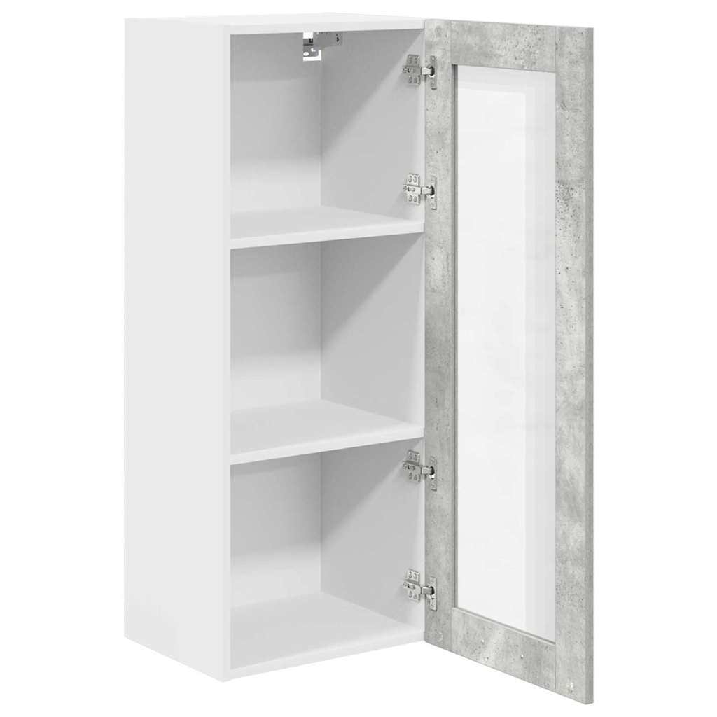 Hanging Cabinet Concrete Grey 40 x 31 x 100 cm Engineered Wood