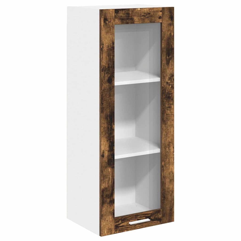 Hanging Cabinet Smoked Oak 40 x 31 x 100 cm Engineered Wood