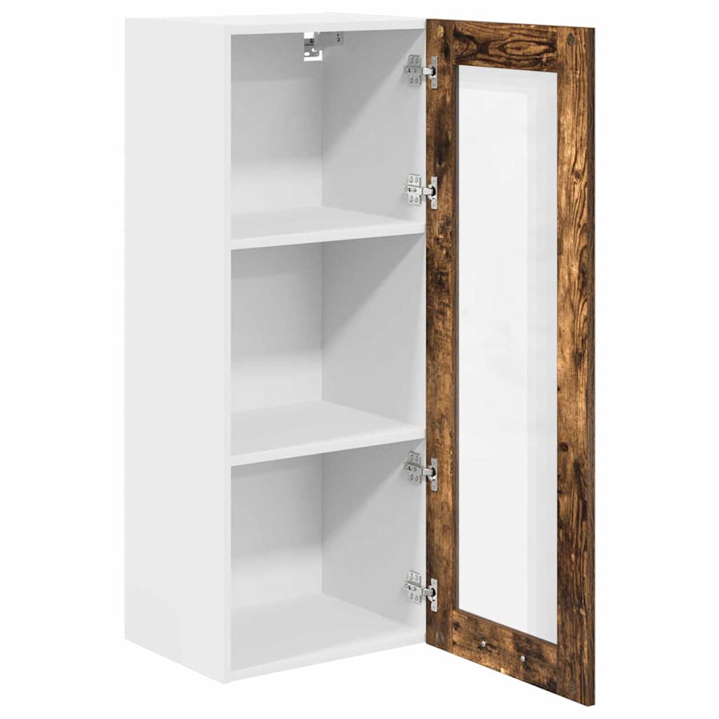 Hanging Cabinet Smoked Oak 40 x 31 x 100 cm Engineered Wood