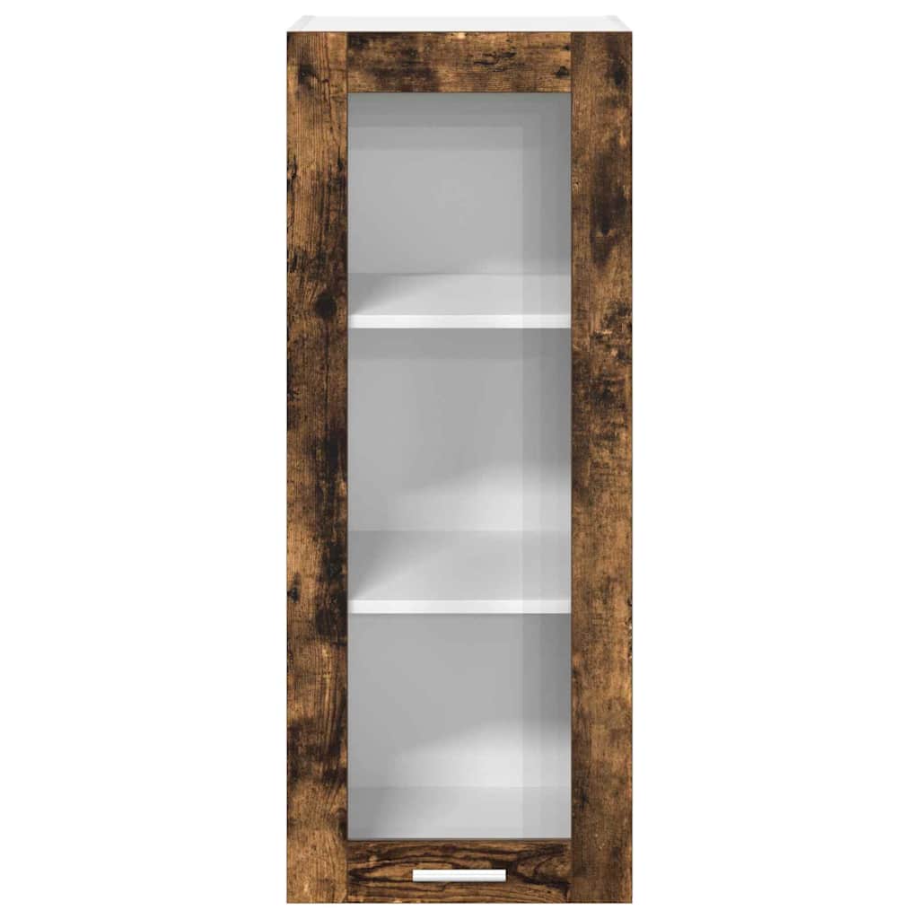 Hanging Cabinet Smoked Oak 40 x 31 x 100 cm Engineered Wood