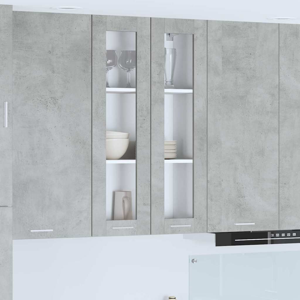 Hanging Cabinet Concrete Grey 60 x 31 x 100 cm Engineered Wood