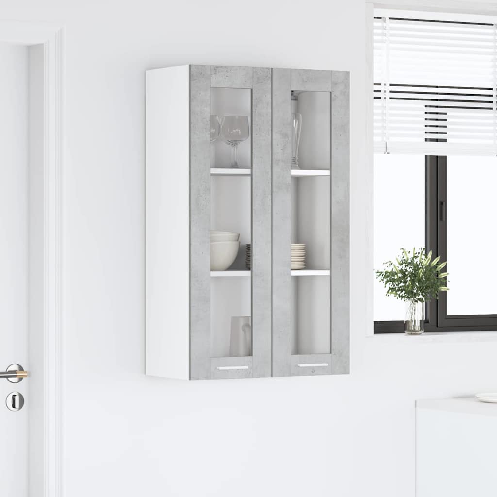 Hanging Cabinet Concrete Grey 60 x 31 x 100 cm Engineered Wood