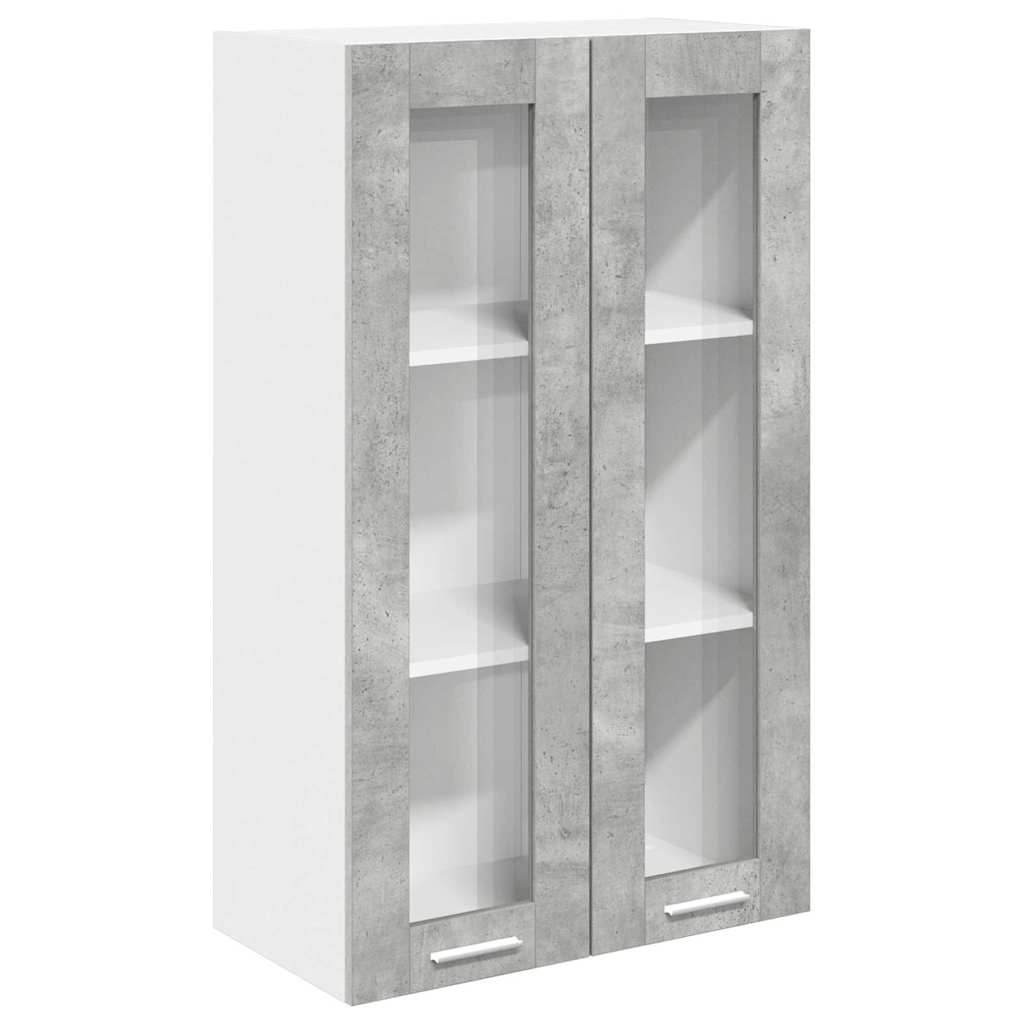 Hanging Cabinet Concrete Grey 60 x 31 x 100 cm Engineered Wood