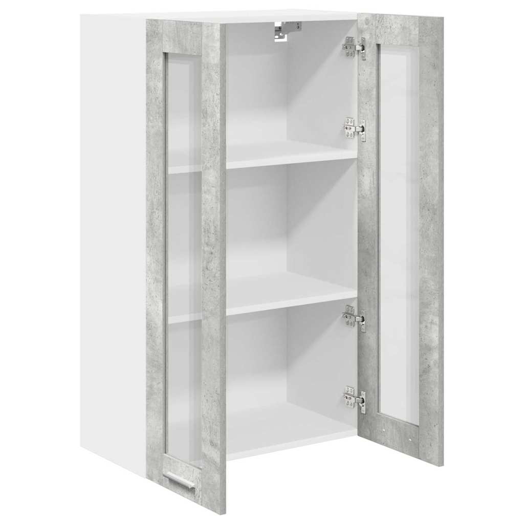 Hanging Cabinet Concrete Grey 60 x 31 x 100 cm Engineered Wood