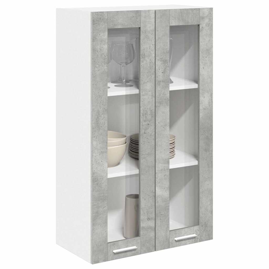 Hanging Cabinet Concrete Grey 60 x 31 x 100 cm Engineered Wood