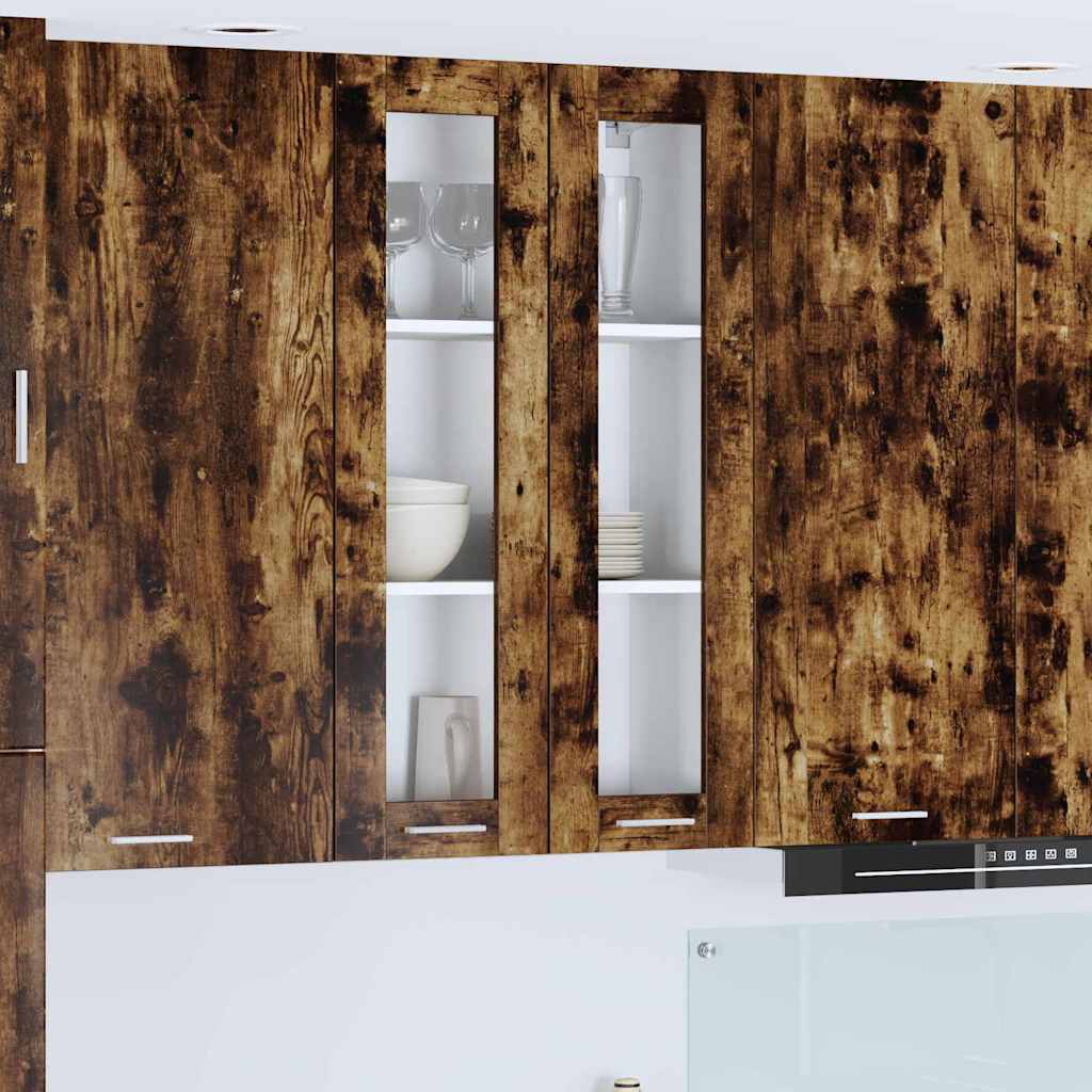 Hanging Cabinet Smoked Oak 60 x 31 x 100 cm Engineered Wood