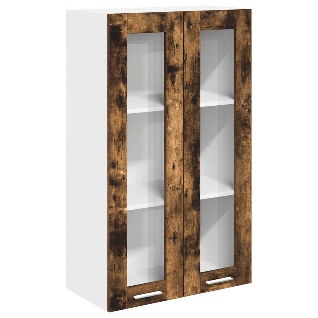 Hanging Cabinet Smoked Oak 60 x 31 x 100 cm Engineered Wood