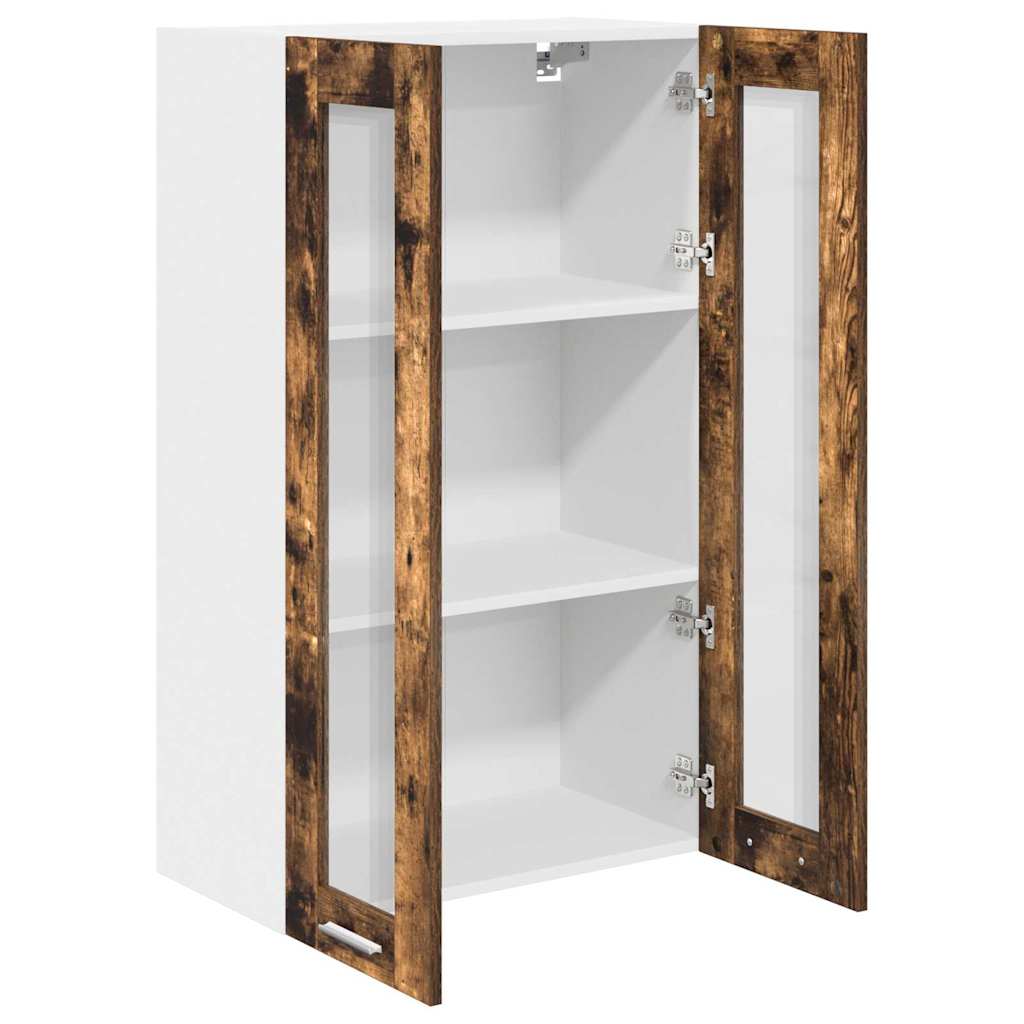 Hanging Cabinet Smoked Oak 60 x 31 x 100 cm Engineered Wood