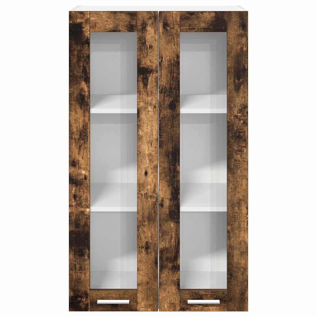 Hanging Cabinet Smoked Oak 60 x 31 x 100 cm Engineered Wood
