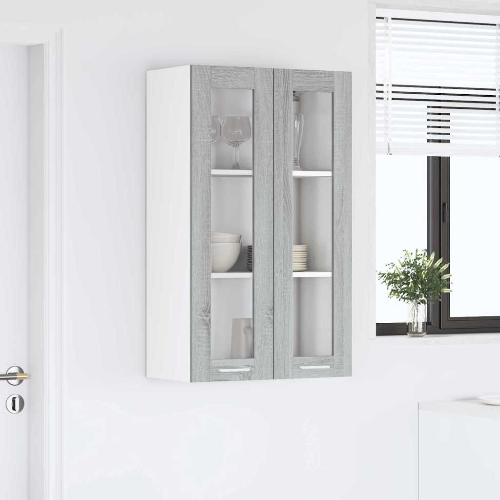 Hanging Cabinet Grey Sonoma 60 x 31 x 100 cm Engineered Wood