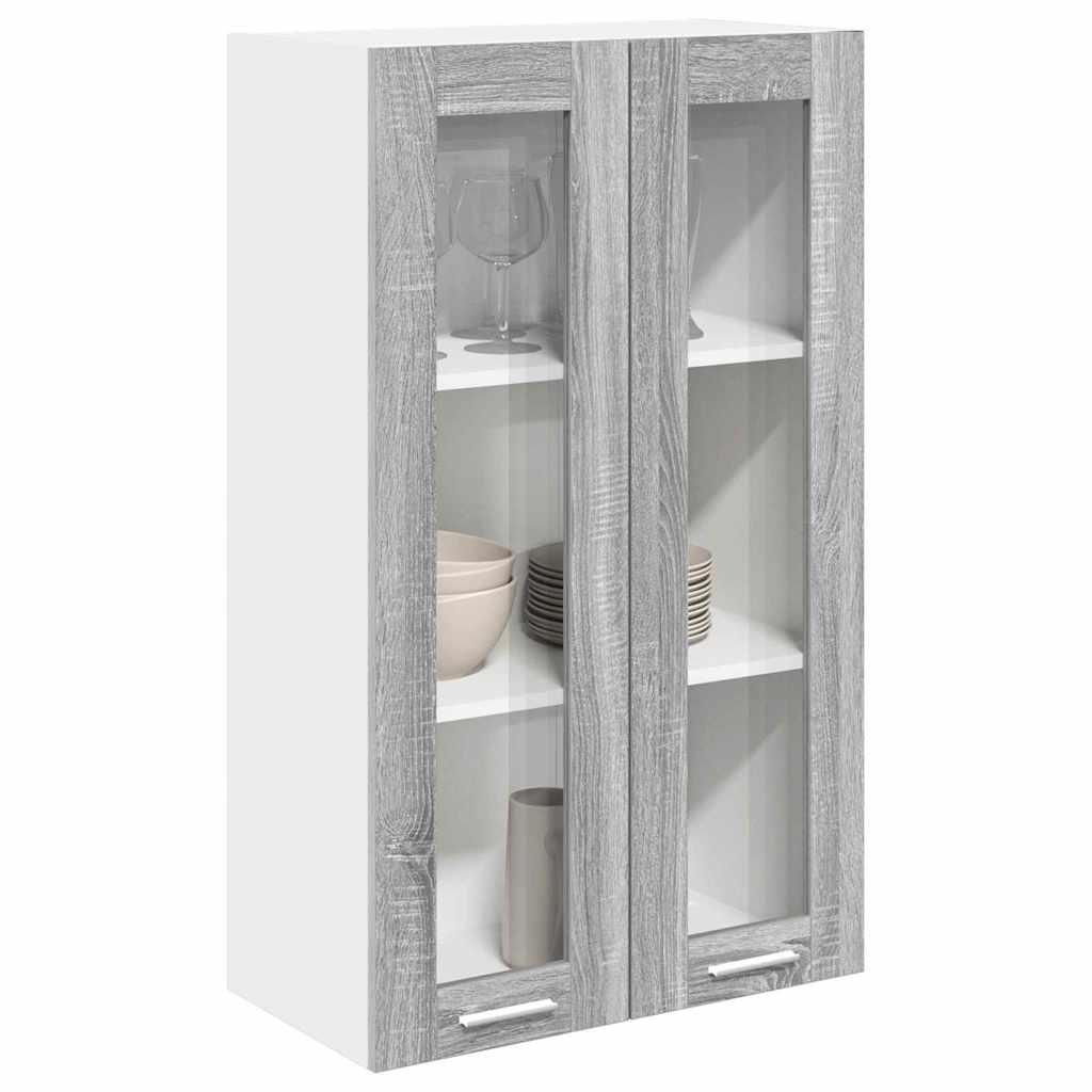 Hanging Cabinet Grey Sonoma 60 x 31 x 100 cm Engineered Wood