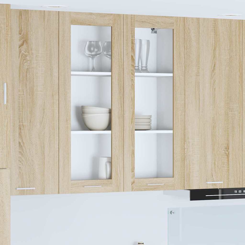 Hanging Cabinet Sonoma Oak 80 x 31 x 100 cm Engineered Wood