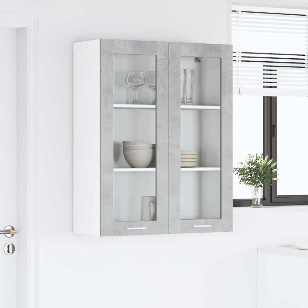 Hanging Cabinet Concrete Grey 80 x 31 x 100 cm Engineered Wood