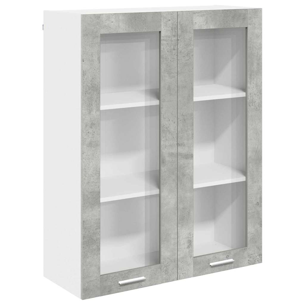 Hanging Cabinet Concrete Grey 80 x 31 x 100 cm Engineered Wood