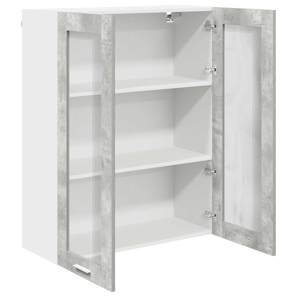 Hanging Cabinet Concrete Grey 80 x 31 x 100 cm Engineered Wood