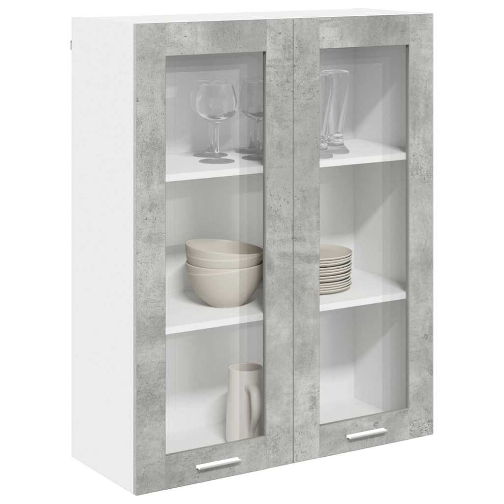 Hanging Cabinet Concrete Grey 80 x 31 x 100 cm Engineered Wood