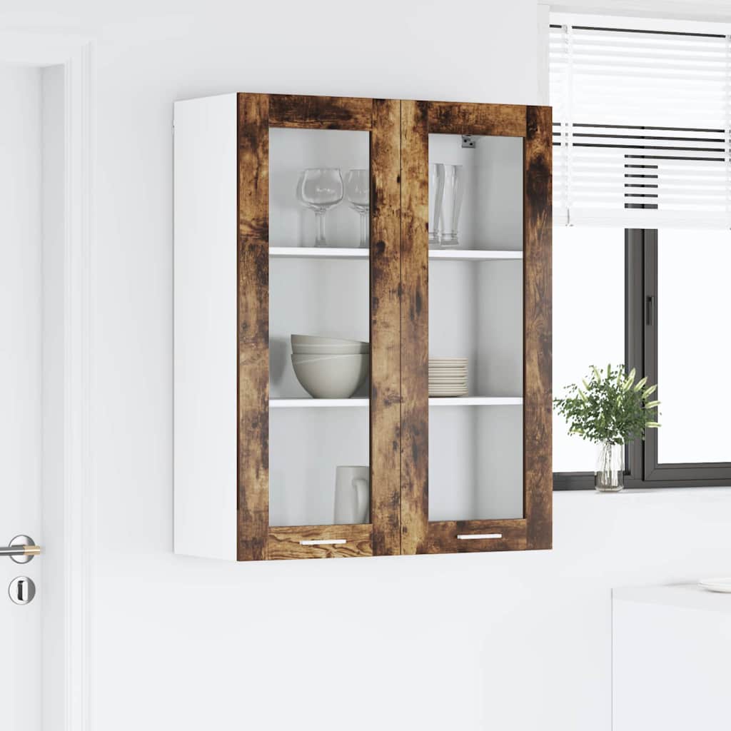 Hanging Cabinet Smoked Oak 80 x 31 x 100 cm Engineered Wood