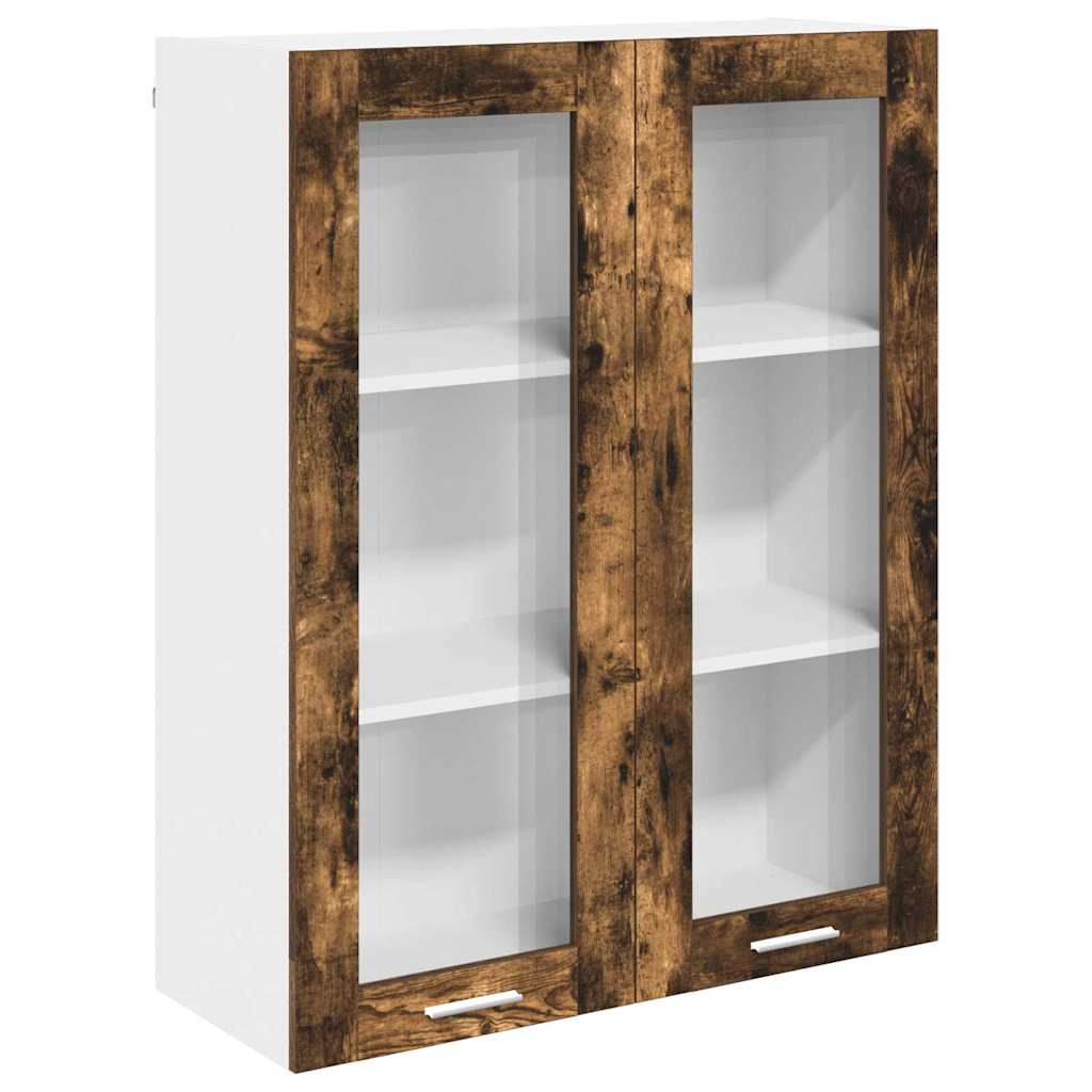 Hanging Cabinet Smoked Oak 80 x 31 x 100 cm Engineered Wood