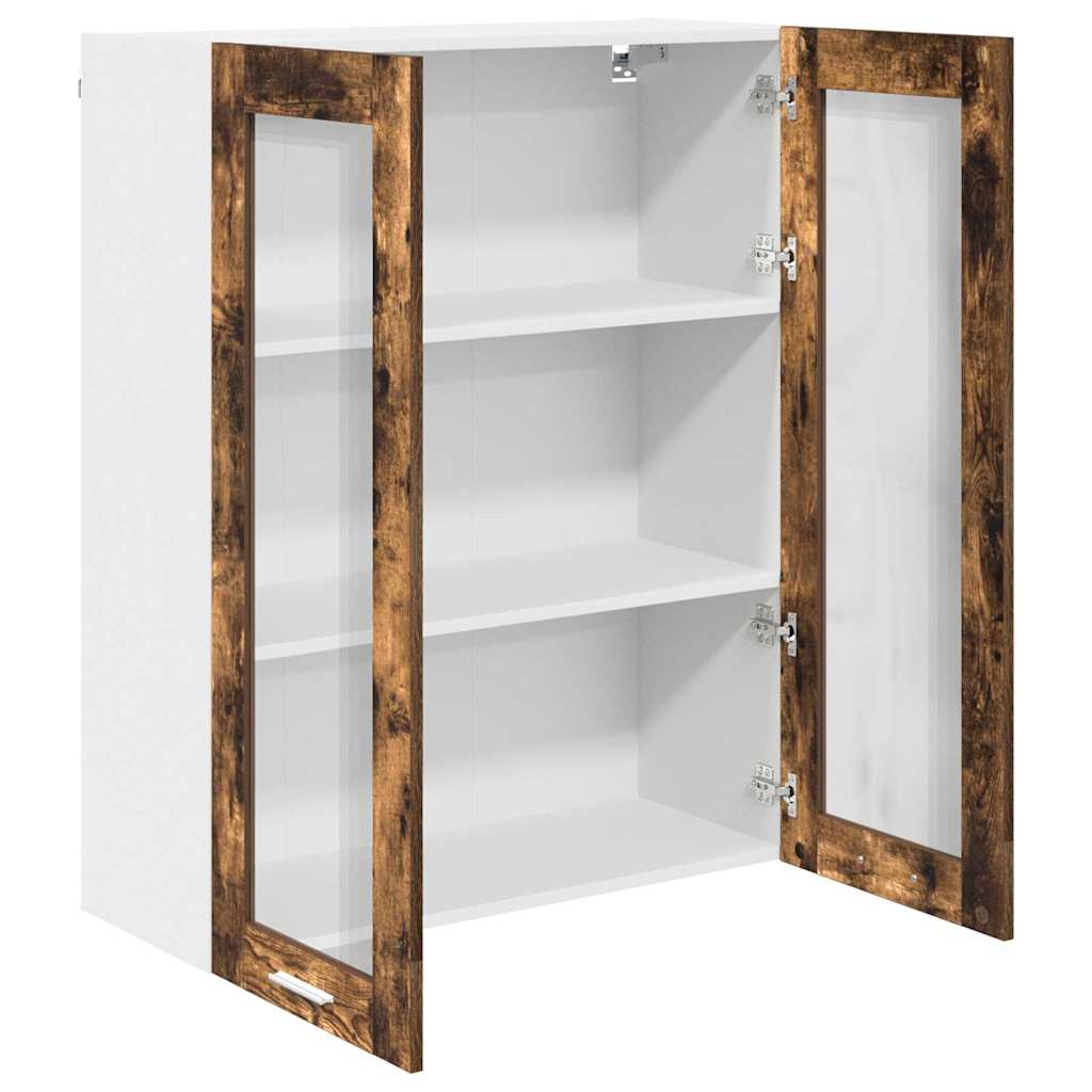 Hanging Cabinet Smoked Oak 80 x 31 x 100 cm Engineered Wood