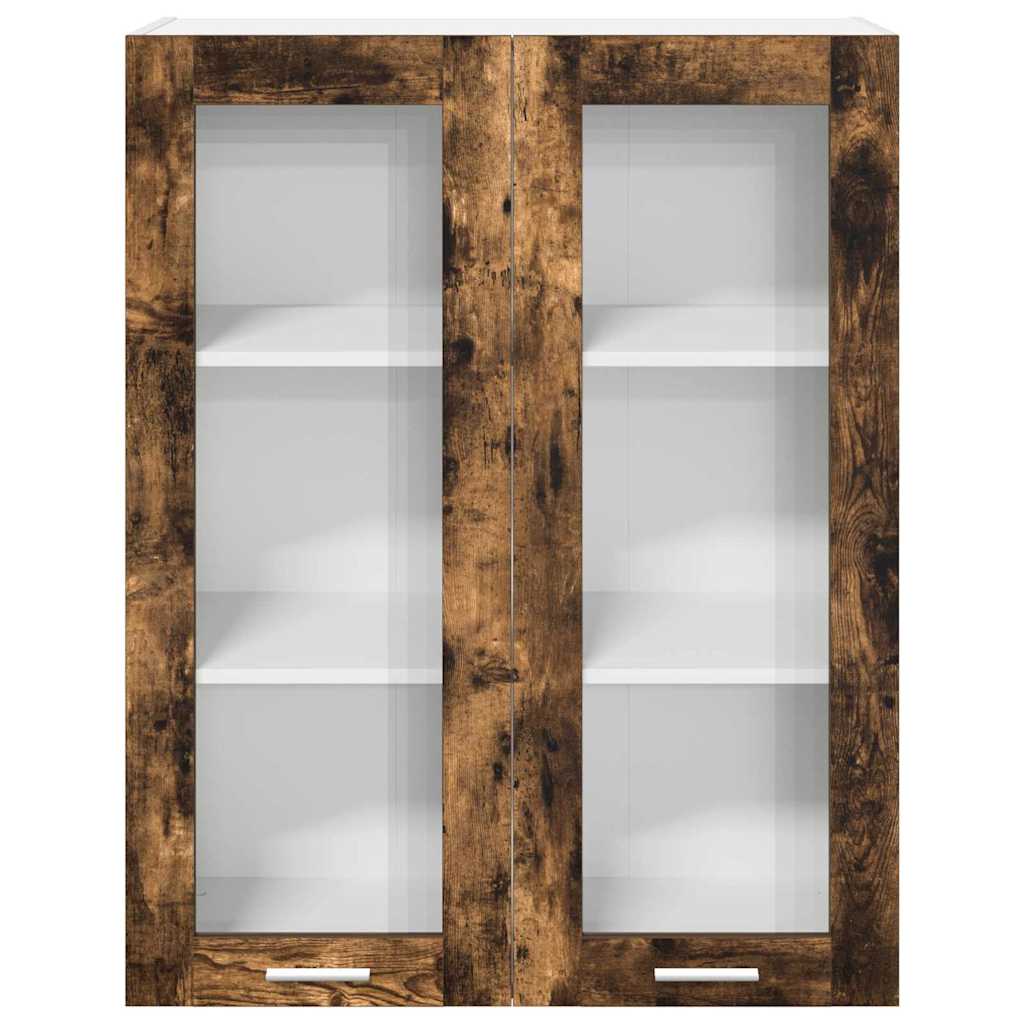 Hanging Cabinet Smoked Oak 80 x 31 x 100 cm Engineered Wood