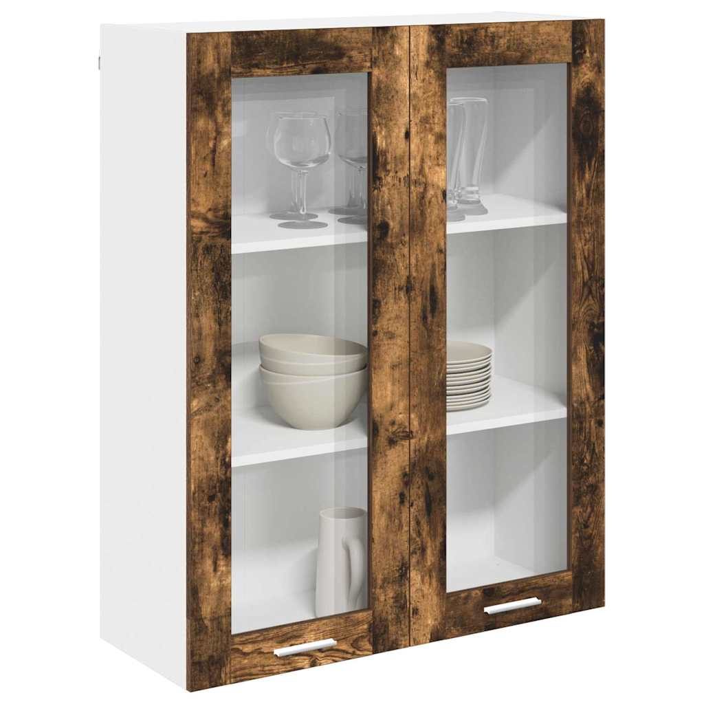 Hanging Cabinet Smoked Oak 80 x 31 x 100 cm Engineered Wood