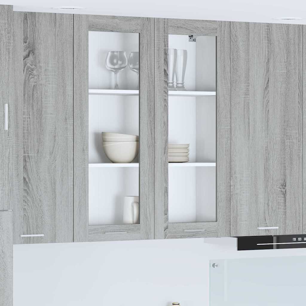 Hanging Cabinet Grey Sonoma 80 x 31 x 100 cm Engineered Wood