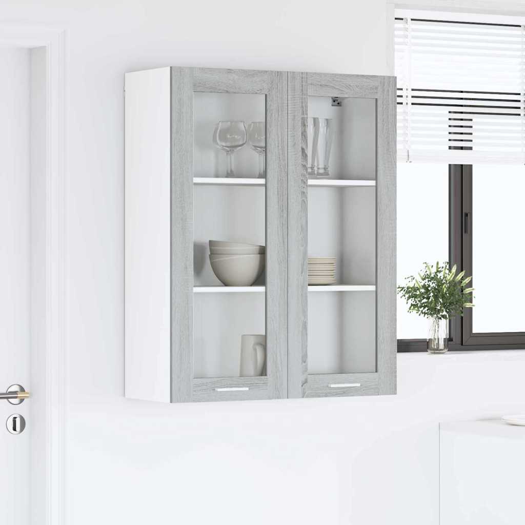 Hanging Cabinet Grey Sonoma 80 x 31 x 100 cm Engineered Wood