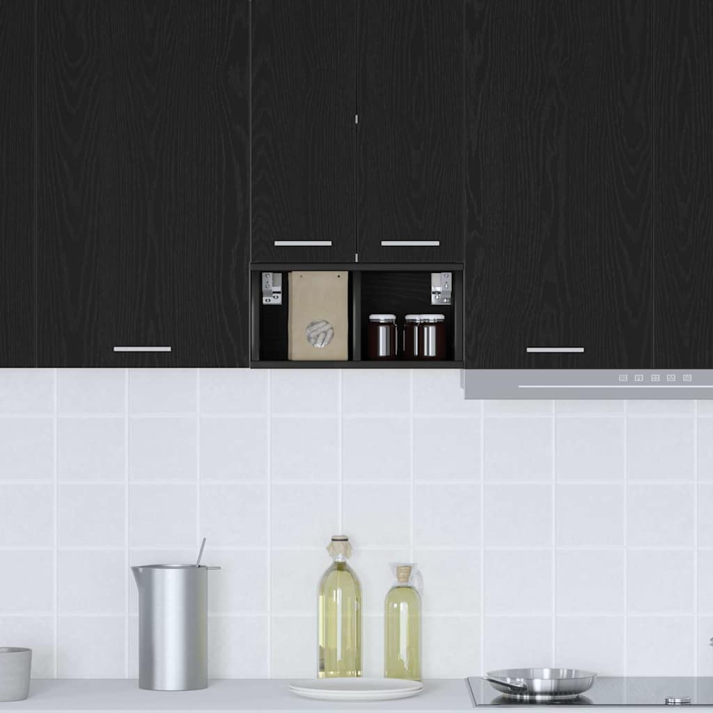 Hanging Cabinet Black Oak 20 x 29.5 x 40 cm Engineered Wood