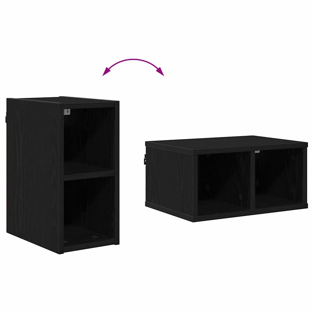 Hanging Cabinet Black Oak 20 x 29.5 x 40 cm Engineered Wood