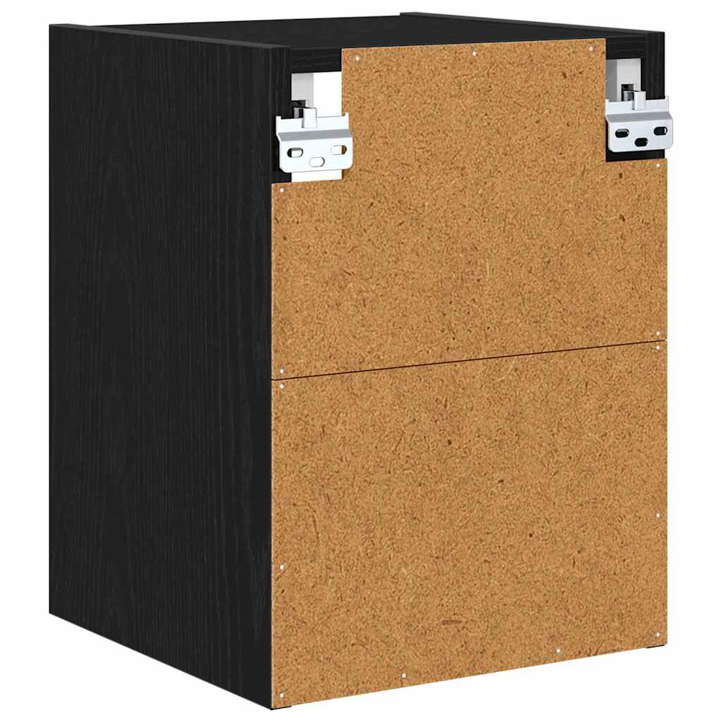 Hanging Cabinet Black Oak 30 x 29.5 x 40 cm Engineered Wood