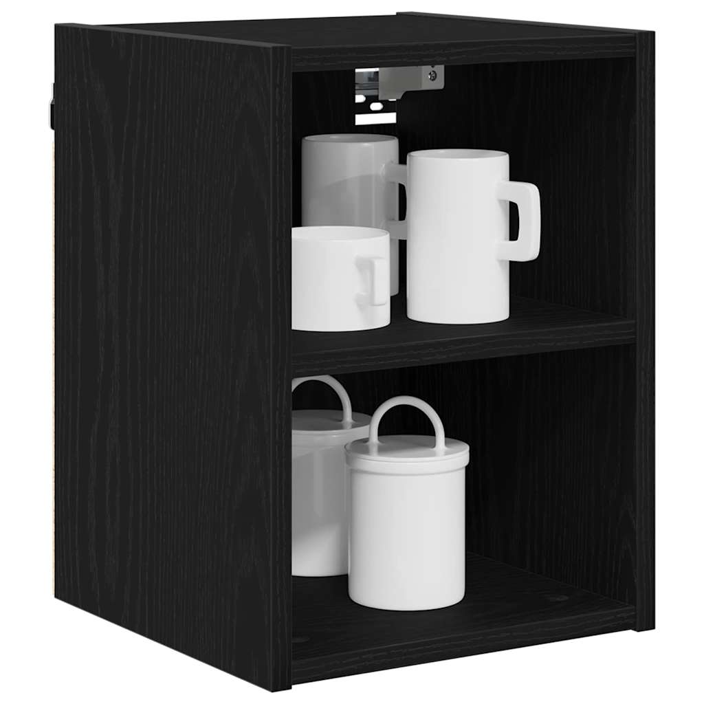 Hanging Cabinet Black Oak 30 x 29.5 x 40 cm Engineered Wood