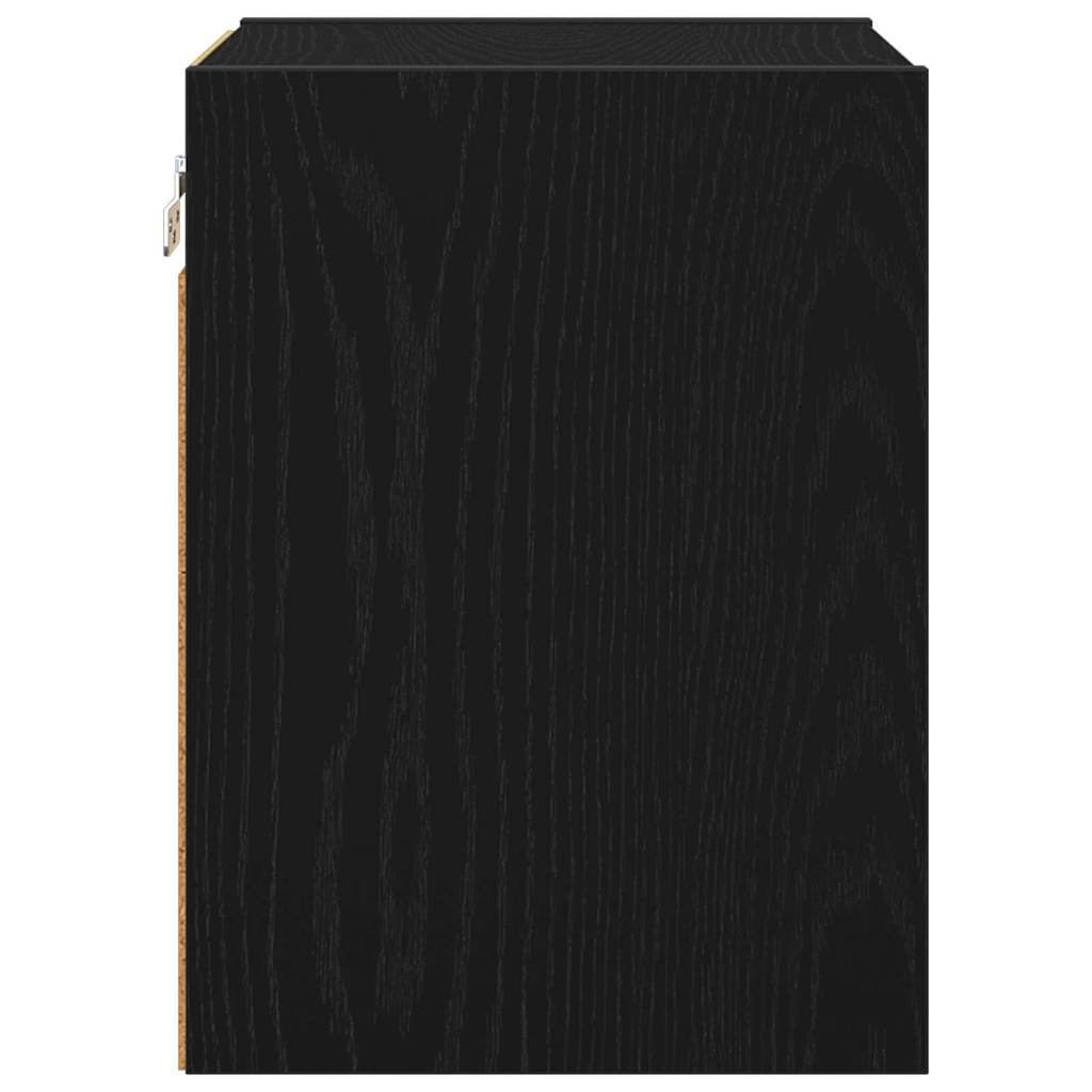 Hanging Cabinet Black Oak 30 x 29.5 x 40 cm Engineered Wood