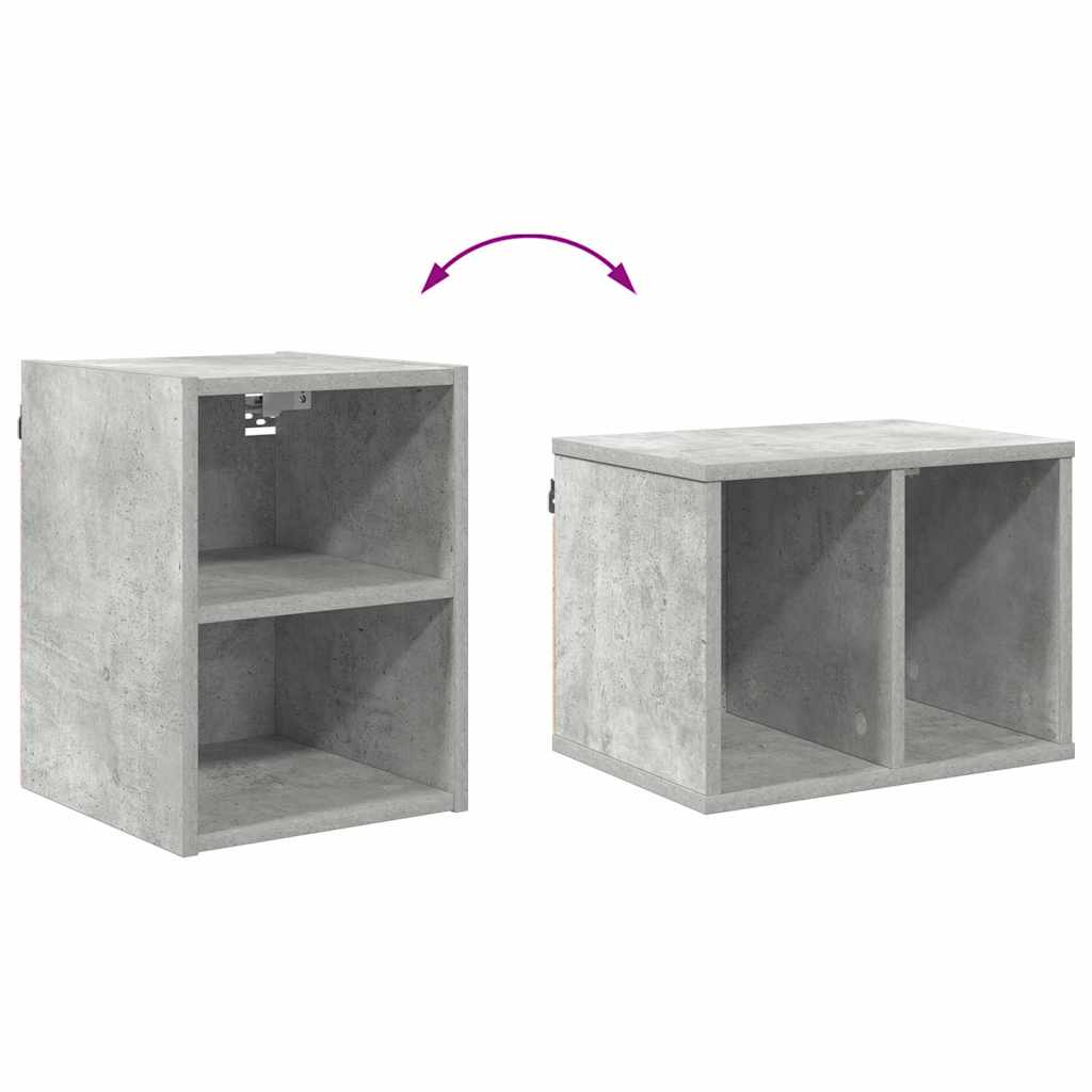 Hanging Cabinet Concrete Grey 30 x 29.5 x 40 cm Engineered Wood