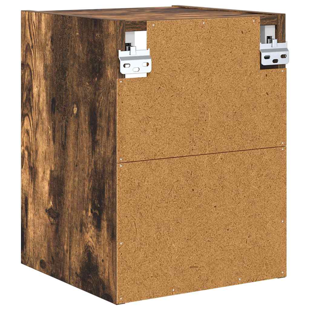 Hanging Cabinet Smoked Oak 30 x 29.5 x 40 cm Engineered Wood