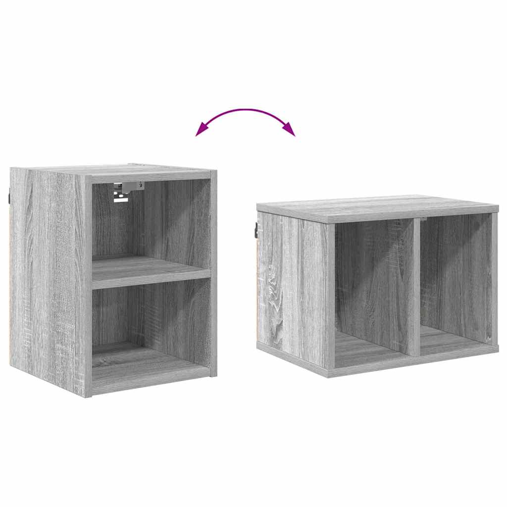 Hanging Cabinet Grey Sonoma 30 x 29.5 x 40 cm Engineered Wood