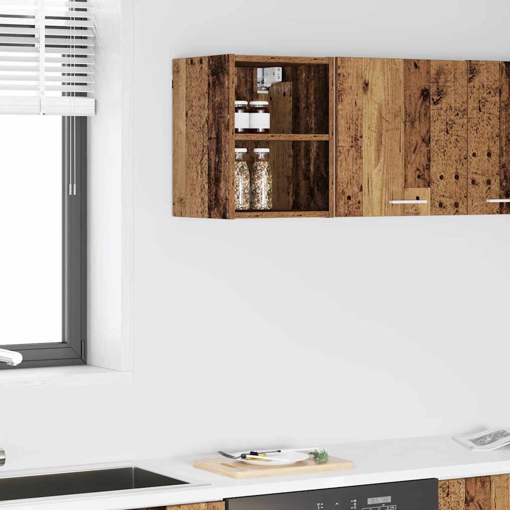Hanging Cabinet Old Wood 30 x 29.5 x 40 cm Engineered Wood