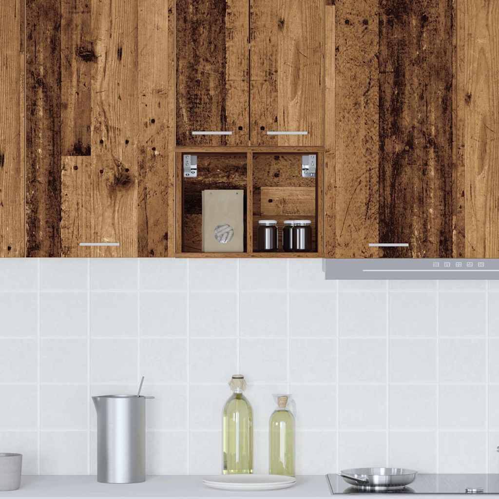 Hanging Cabinet Old Wood 30 x 29.5 x 40 cm Engineered Wood