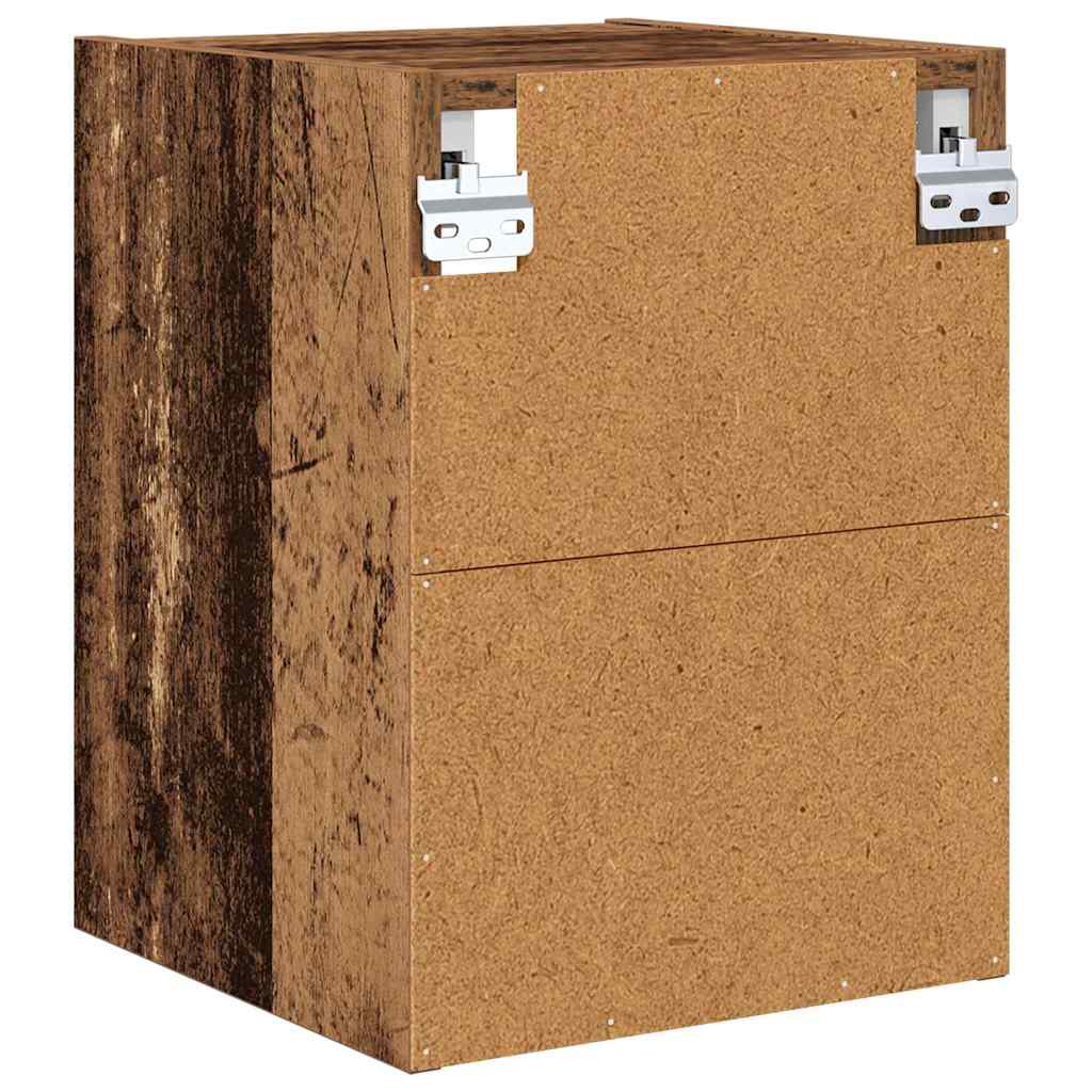 Hanging Cabinet Old Wood 30 x 29.5 x 40 cm Engineered Wood