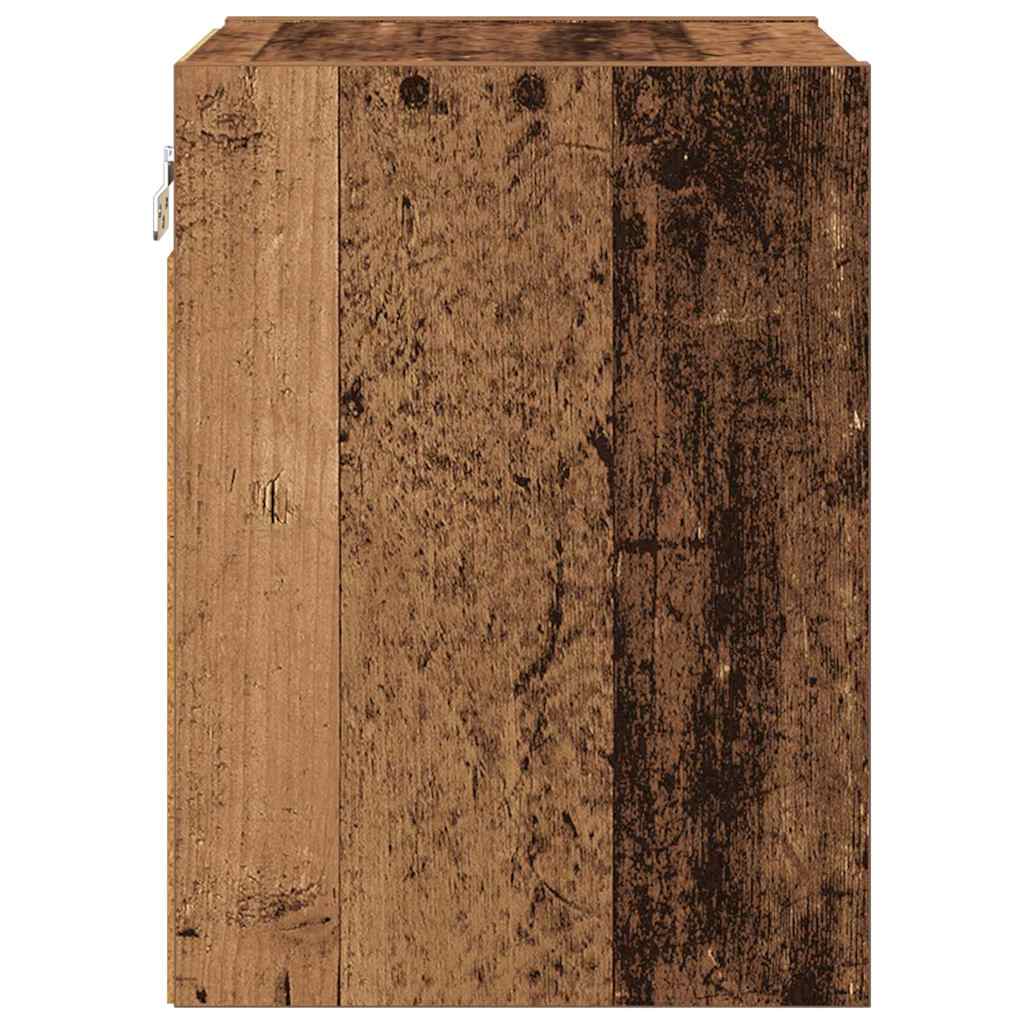 Hanging Cabinet Old Wood 30 x 29.5 x 40 cm Engineered Wood