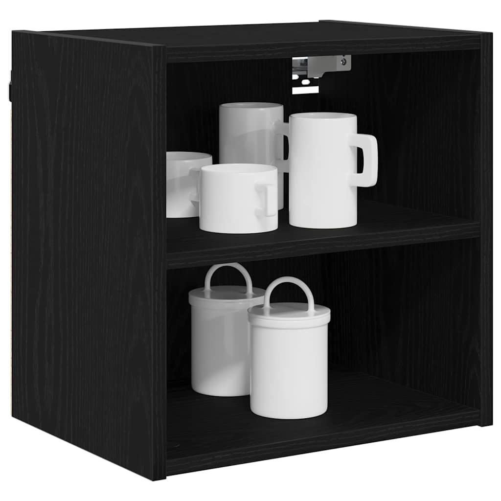 Hanging Cabinet Black Oak 40 x 29.5 x 40 cm Engineered Wood